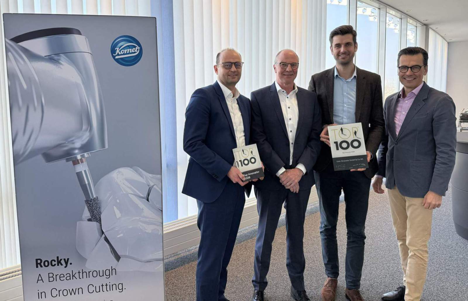 Brasseler erhält zum dritten Mal das TOP 100Innovations-Siegel 